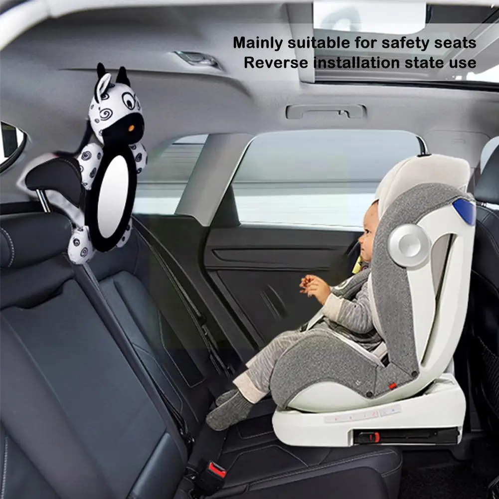 

Baby Rear Facing Mirrors Adjustable Baby Car View Back Mirror Safety Headrest Rearview Mirror For Kids Child Todd X8b4