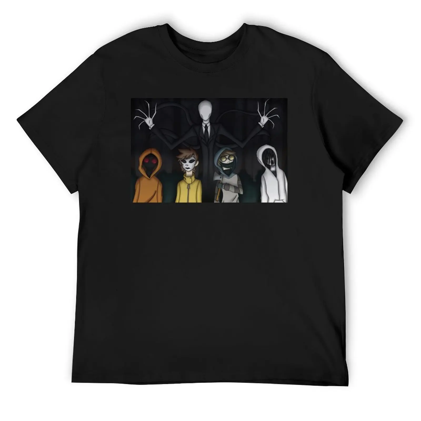 Футболка Slenderman and Proxies хлопковые мужские футболки летняя рубашка высокие