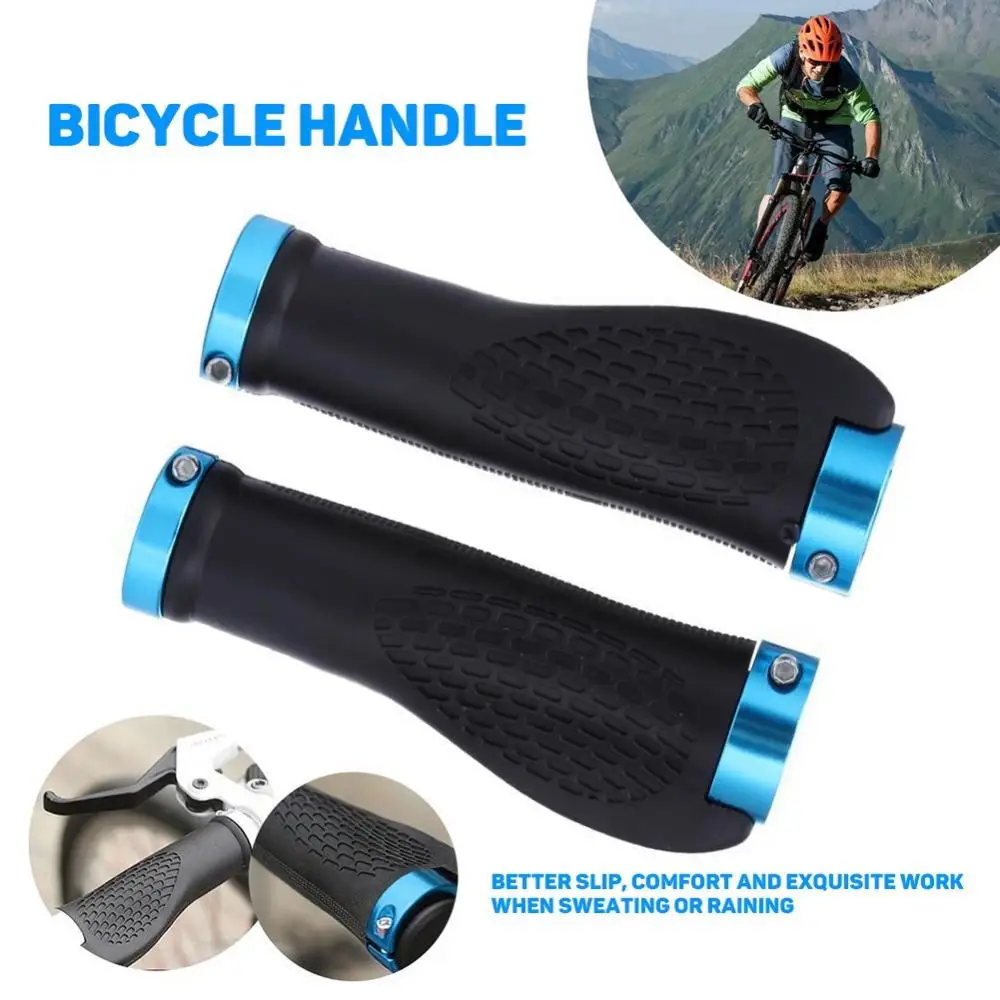 

1 Pair Rubber Bike Handlebar Grip MTB Bike Cycling Mountain Bicycle Anti-Skid Locking Handlebar Grips Cover Bicycle Parts