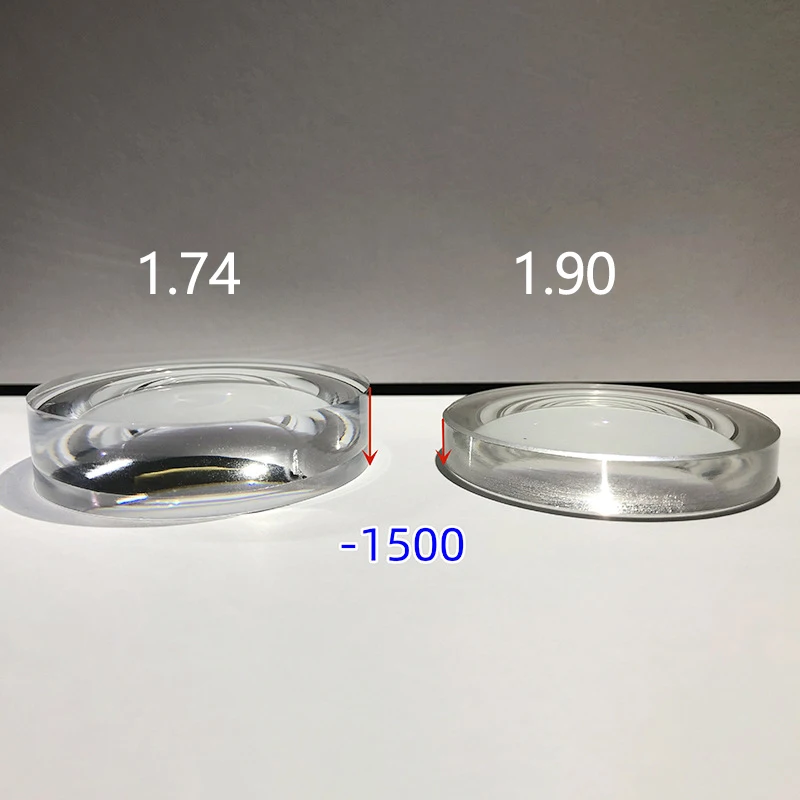 1 80 1.90 стеклянные линзы высокого разрешения оптические для коррекции миопии