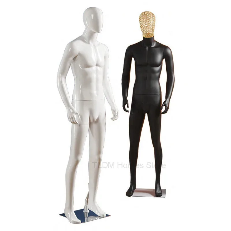 Matte Black Mannequin Full Body Clothing Store Muscles Muscle Men Prop For Sartorial Display Stand