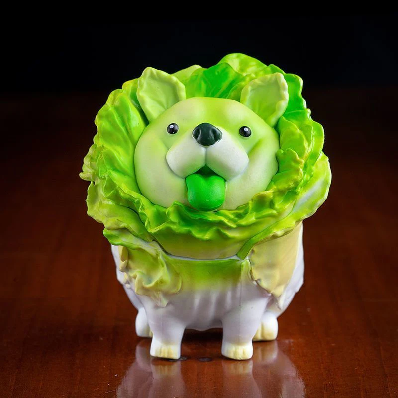 

1pcs / Set . Tel Anime Kawaii Vegetables Action Figure Cymbidium Dog Garlic Cat Shiitake Beaver Collection