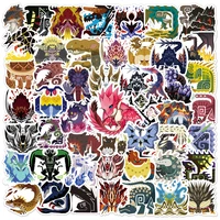 100pcspack monster hunter hot game lable stickers for skateboard gift bicycle computer notebook car decal childrens toys