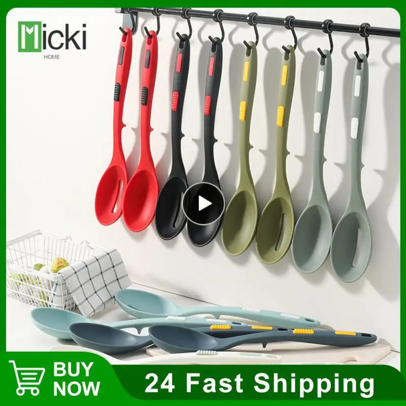 

No Smell Salad Spoons Hanging Rice Spoon Multi-purpose Food Grade Stirring Spoons Kitchen Supplies Non-stick Pan Tableware