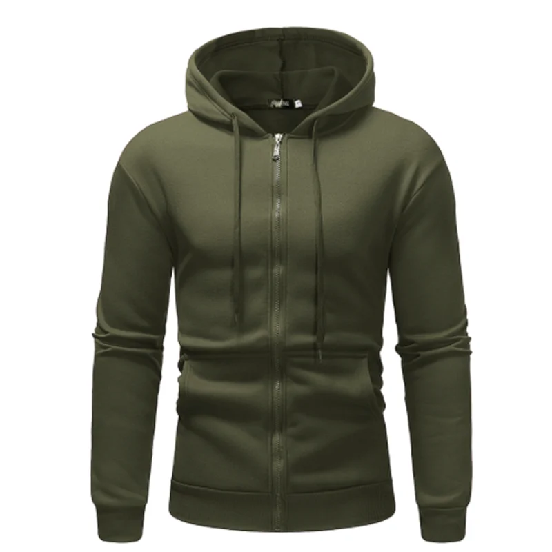Spring and Autumn Sportswear Popular Men's Coat Contracted Basic Hooded Cardigan Euramerican Contracted Wind Men's  Hooded Shirt