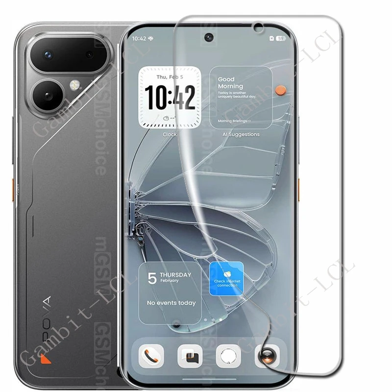 Фото Гидрогелевая пленка для Tecno Pova Curve 2 5G TecnoPovaCurve2 PovaCurve2 Curve2 6,78, гидравлическая мягкая защитная пленка на весь экран, 3 шт. №2