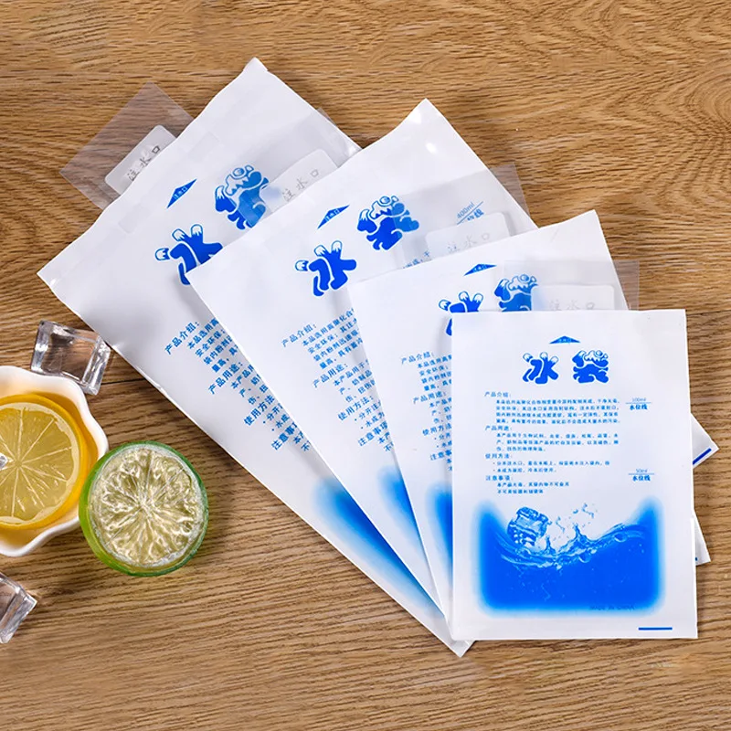 5/10Pcs Reusable Gel Ice Pack Insulated Dry Cold Ice Pack Ge