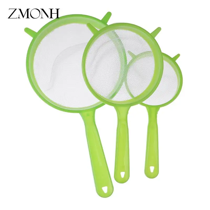 

3Pcs/Set Plastic Fine Mesh Scoop Strainer Colander Flour Sieve Handle Juice Tea Strainer Tool Kitchen Tools Accessories