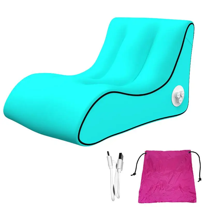 

Inflatable Chair Sofa Soft Lounger Fully Automatic Inflatable Couch Air Mattress Portable Auto Air Sofa Lazy Chair Ideal For