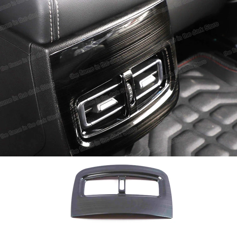 

stainless steel car armrest rear air vent trims for chery jetour x70 2018 2019 decoration interior accessories auto styling