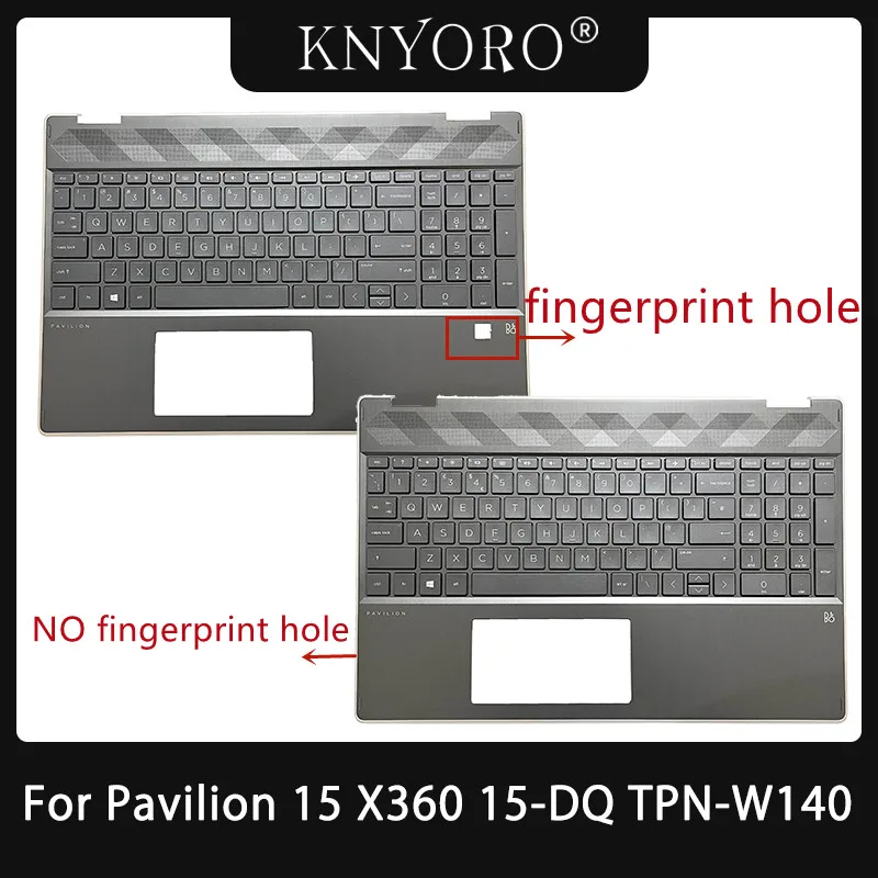 

NEW Laptop Keyboard for HP Pavilion 15 X360 15-DQ TPN-W140 Top Case Notebook Palmrest Upper Cover Housing L53036-001 L51363-001
