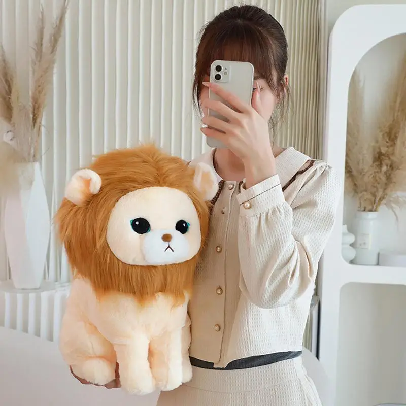 Плюшевое животное в виде льва плюшевое интерактивное и обучающее игрушка милый