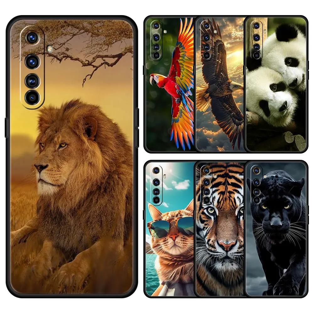 Animados de gato conejo oso для Realme GT Neo 2 3 3T 5 Чехол телефона 12 11 5G 10 9 8 7 6 GT5 GT3 GT2 Pro C21 C11 C25 C35