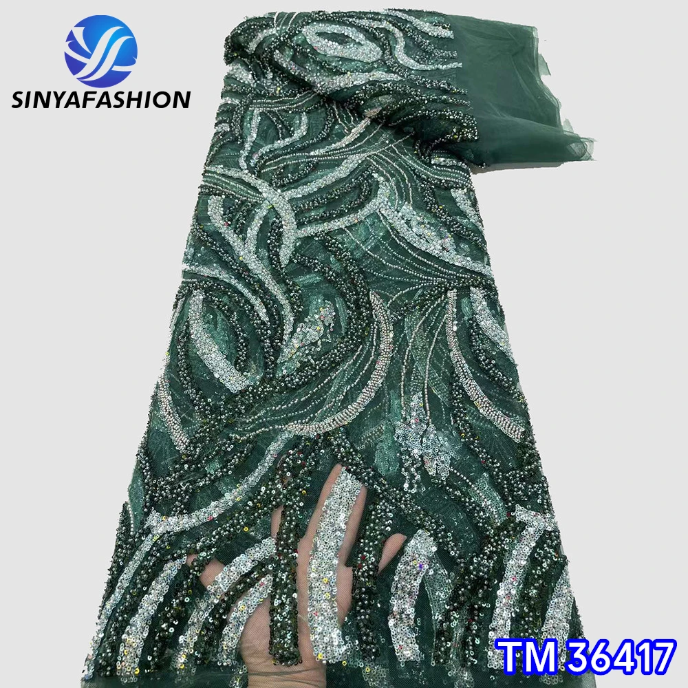 Строгая африканская ткань высокого качества красные серебряные французские