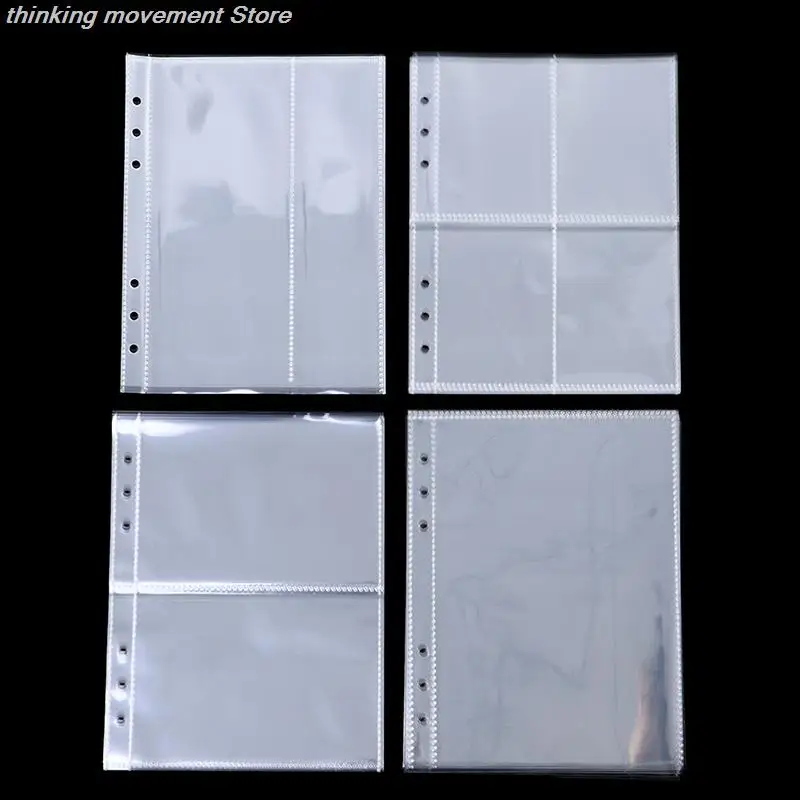 

10pcs Game Cards Book Sleeve Holder Binders Albums Standard Transparent Plastic Photo Album Binder Refill Sleeves