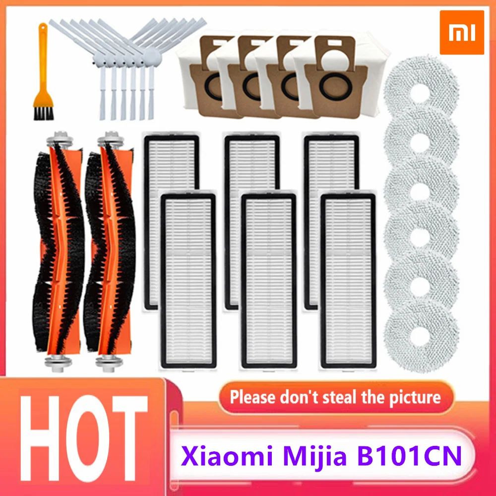 

Xiaomi Mijia B101CN Sweeper Accessories Main brush Hepa Filter Side brush Mop cloth Dust bag Parts Replacement