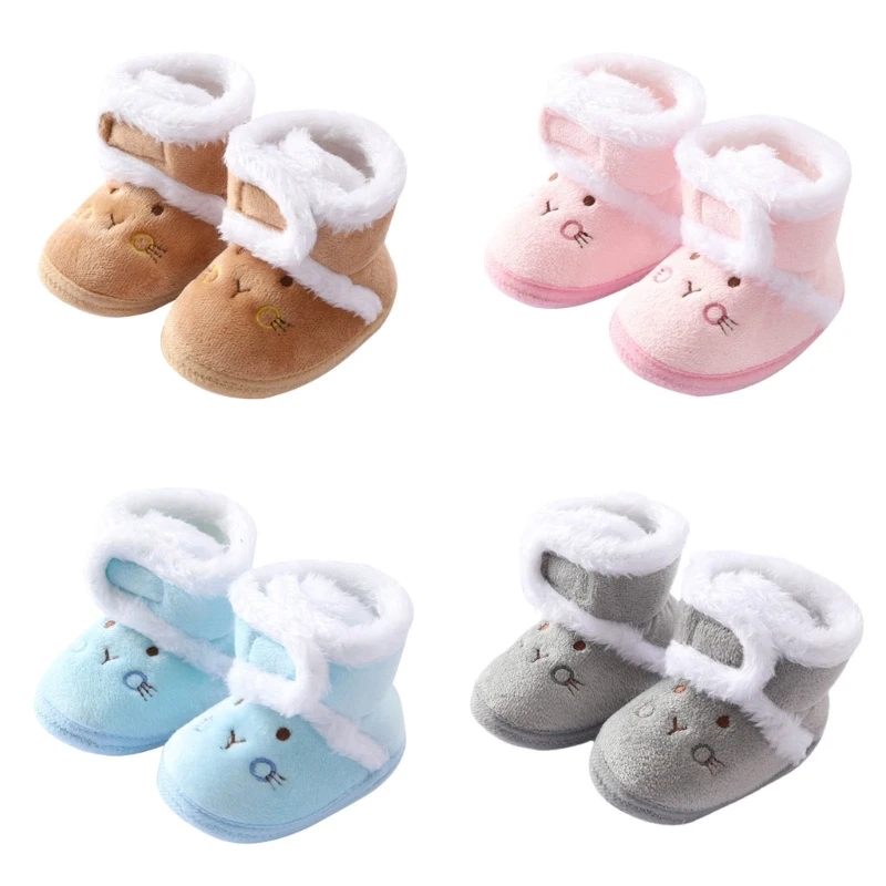 

Cute Boots Toddler Booties First Walker Winter Boots Warm for 3-5-7-9 Months