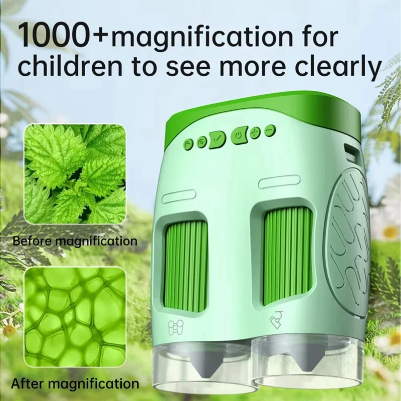 Электронный микроскоп для детей 3-в-1 2-дюймовый экран 800-кратный с цифровой