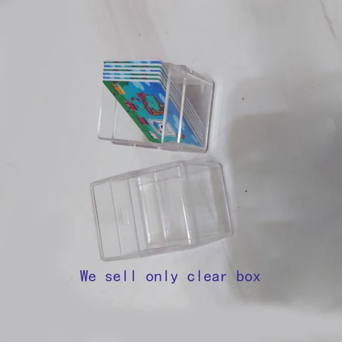 Прозрачная пластиковая коробка для переключателя NS amiibo, прозрачная коробка для мини-карты, прозрачная коробка для хранения