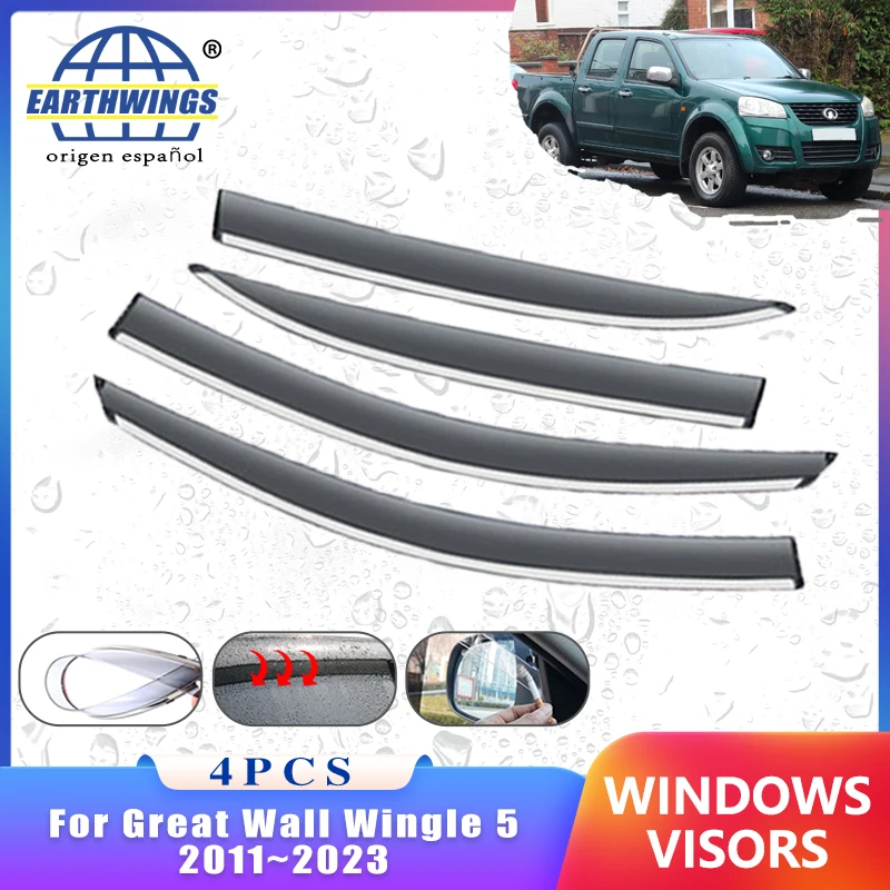 

Wind Shield for Great Wall Wingle 5 2011~2023 V240 4X4 Pickup 2013 Accessories Deflectors Car Window Rain Eyebrow Guards Awning