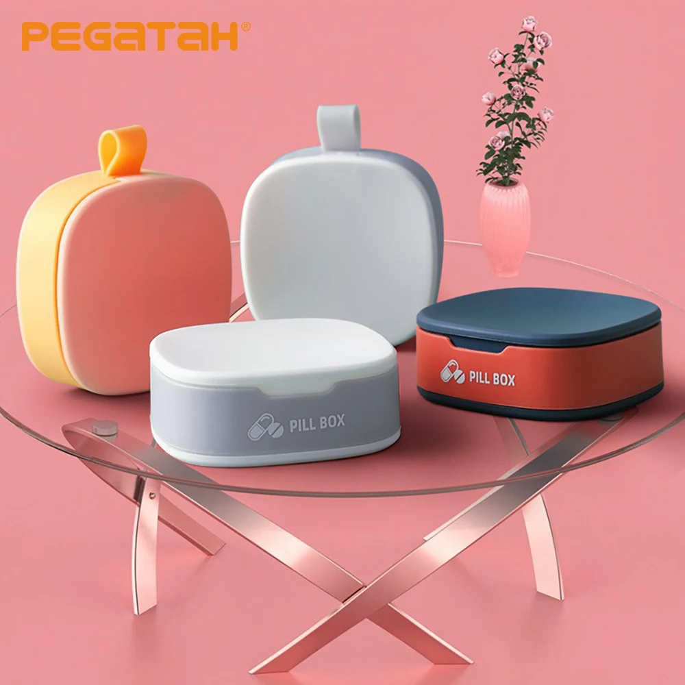

Pill Case For Tablets 4 Gird Medicine Pill's Organizer Drug Capsule Plastic Storage Box Divider Travel Storage Box