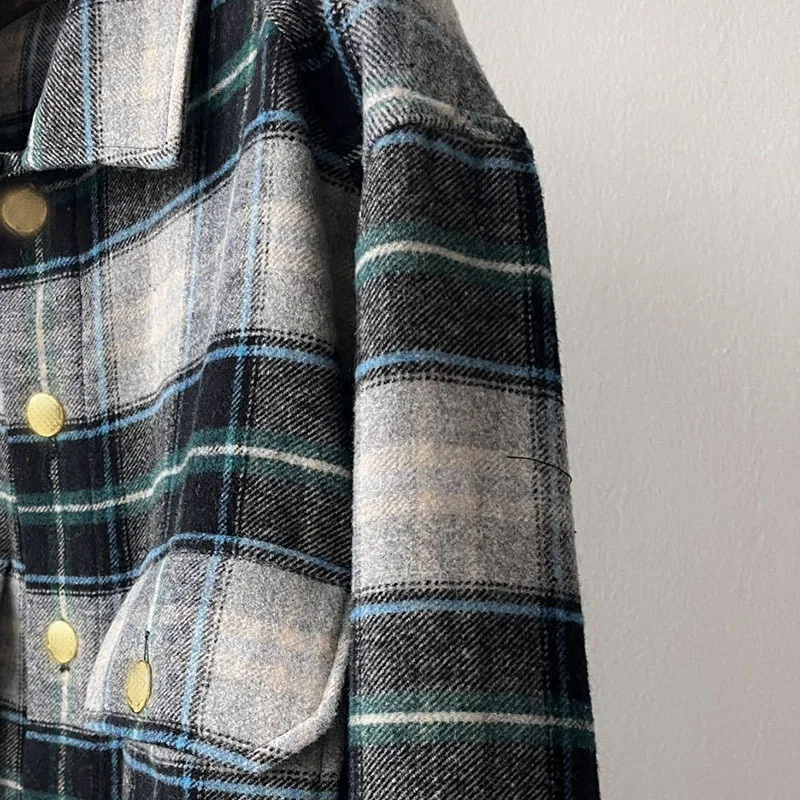 Рисунок 5 - Женская модельная винтажная шерстяная Блузка в клетку