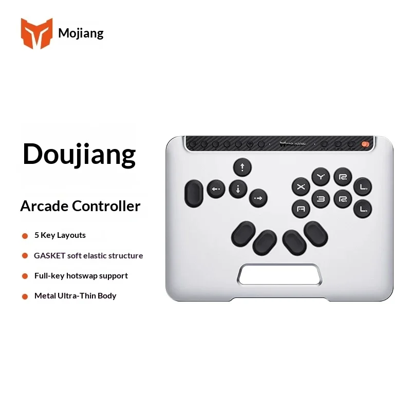 Фото Игровая клавиатура MOJHON DOUJIANG Leverless Controller Fighting Keyboard Kaihua с настраиваемой двухосевой подключаемостью, полная поддержка горячей замены клавиш №2