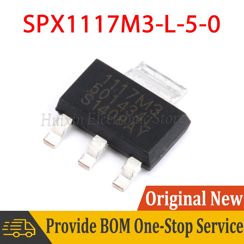 

10pcs SPX1117M3-L-5-0/TR SPX1117M3-L-5-0 LDO 5V 0.8A SOT-223 SMD New and Original IC Chipset