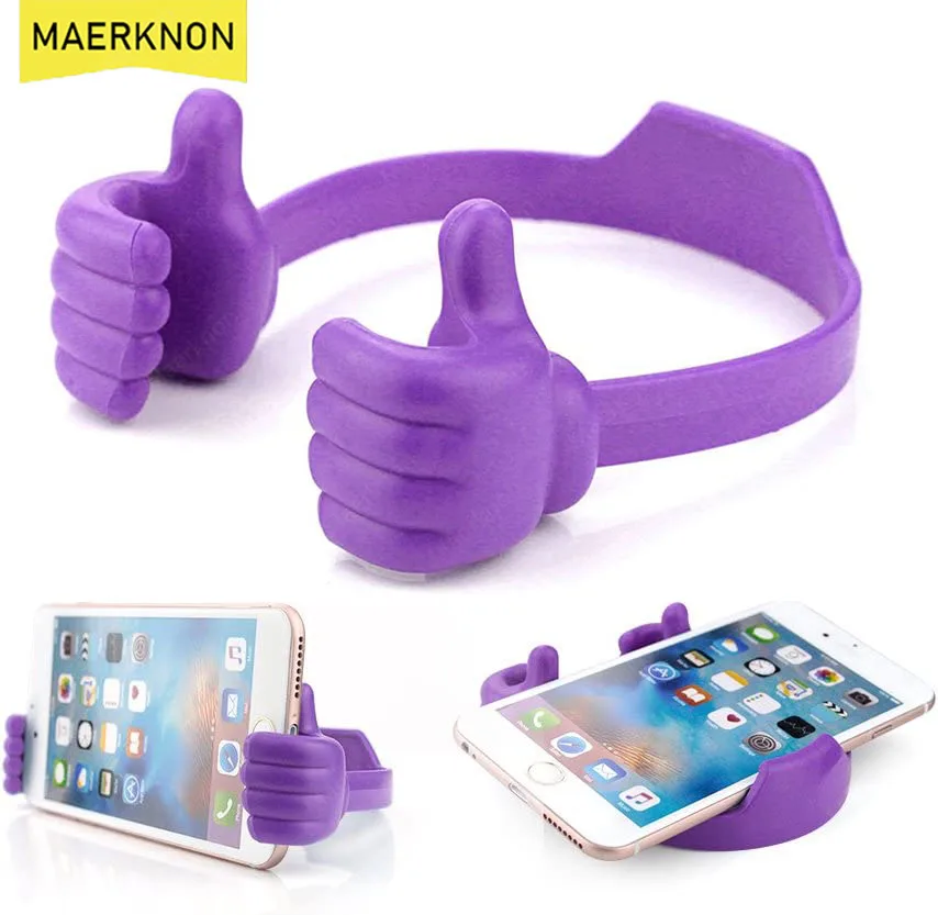 

Thumb Up Lazy Phone Holder Universal Adjustable Desktop Stand Portable Mini Tablet Stand For iPhone Xiaomi Samsung Phone Bracket