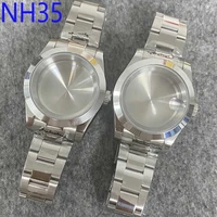 watch case 39mm oyster constant motion sapphire glass stainless steel hand case suitable for nh3536 movement
