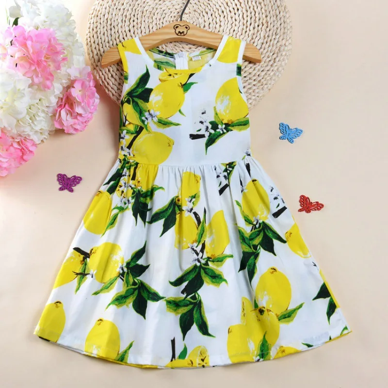 

Dress for Girls Summer Casual Style Skirt Toddler Girl Vestidos Kids Clothes Kids Sleeveless Clothing 2 3 4 5 6 7 Year
