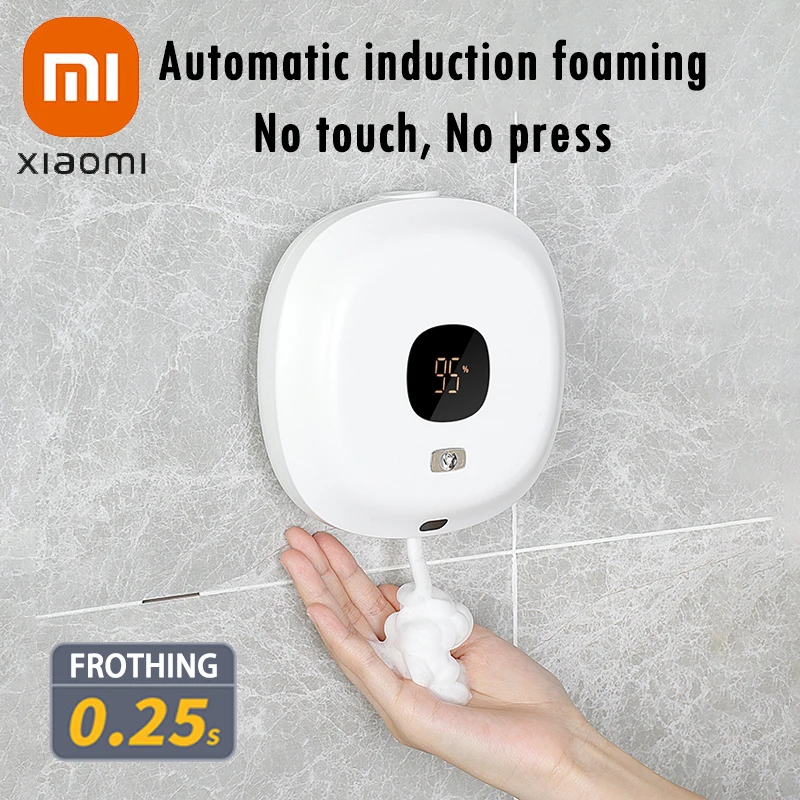 

Настенный диспенсер для мыла Xiaomi, Бесконтактный Диспенсер Для пенного мыла, автоматическое Индукционное дезинфицирующее средство для рук, для отеля, дома