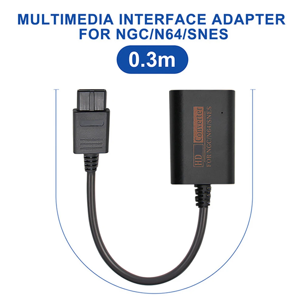 

Подходит для Nintendo NGC/N64/SNES/SFC к HDMI-совместимый конвертер Ретро игровая консоль Аудио Видео адаптер