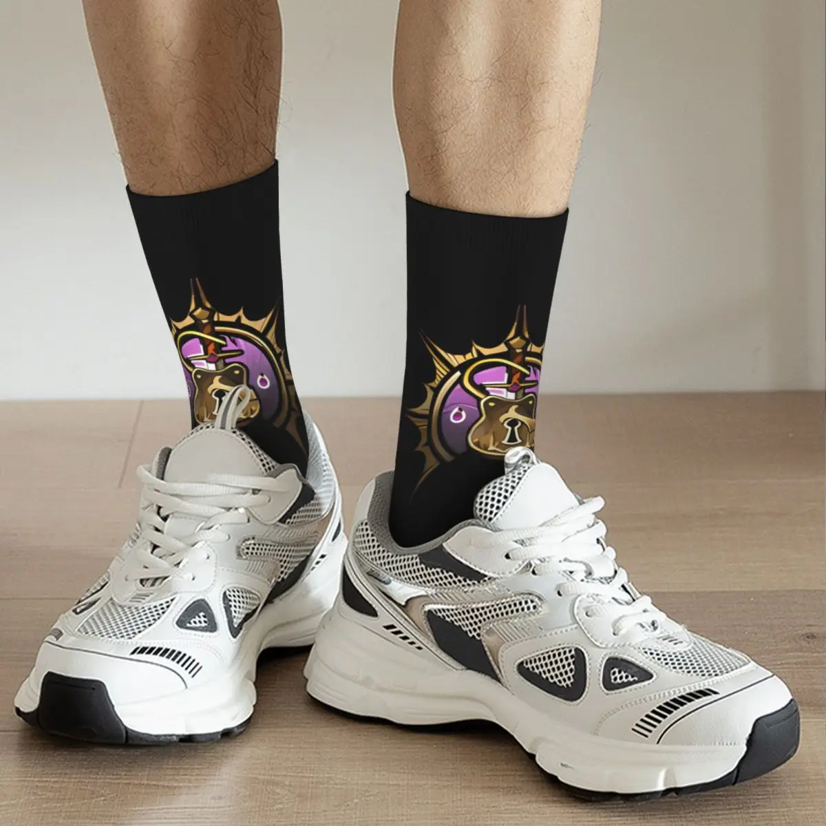 Забавные счастливые BG3 мужские носки винтажные Харадзюку балхард ворота 3 хип-хоп