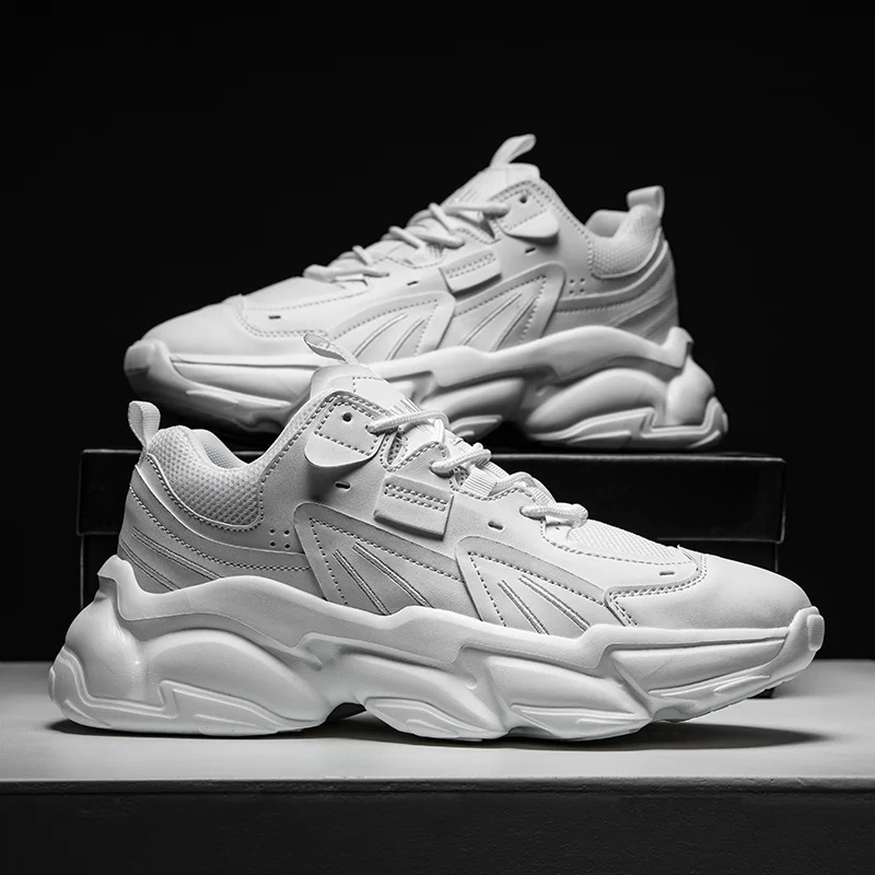 

Мужские кожаные кроссовки Hompre, спортивная обувь, дизайнерская Роскошная 2022 брендовая защитная обувь, мужские детские кроссовки-носки для т...