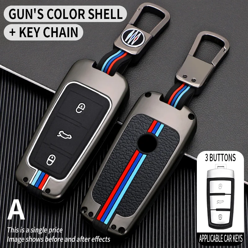 

Car Key Case Cover For Vw Volkswagen CC Passat b8 Magtan b7 Key Shell Skin Bag Only case