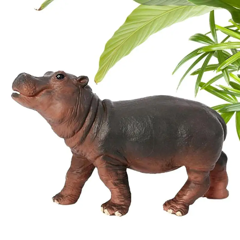 

Realistic Hippopotamus Stuffed Animal Toy Hippo Animal Simulation Animals Doll Birthday Christmas Gift For Boys Girls