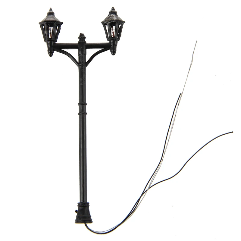 Модель садового светильника с двойной головкой масштаб 1:100 20 шт. | Дом и сад