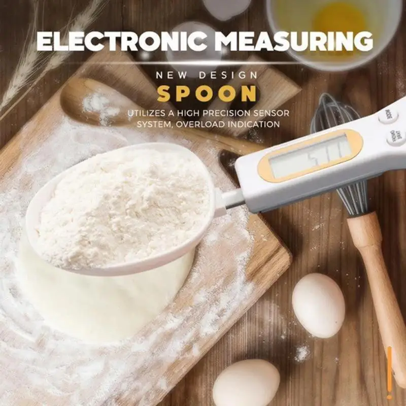 

Mini Measuring Spoon Cup Food Water Spice Spoon Scales Kitchen Scale Spoons Portabled LCD Display Digital Spoon For Kitchen Pet