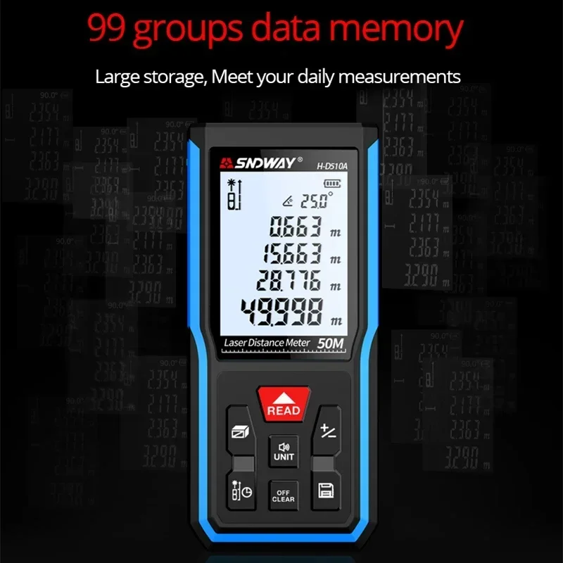 SNDWAY H D510A D710A D100A D120A Лазерный дальномер Электронная линейка Мини-дальномер