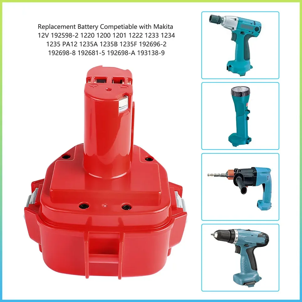 1200 Ач/1222 Ач/1234 Ач Перезаряжаемый для Makita Akku 12 В PA12 1235 6270D 6271D 8434D Электроинструмент