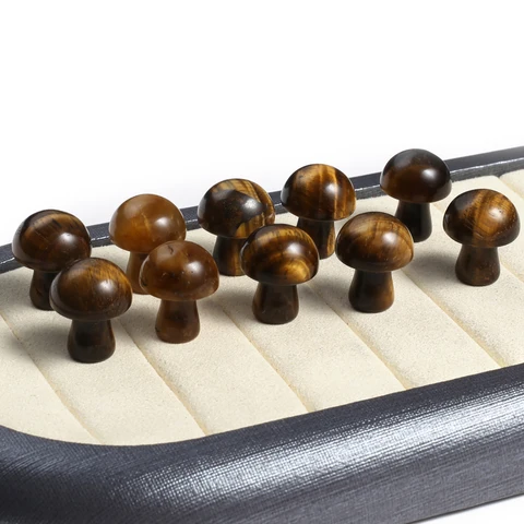 Два камня Розовый кварц и Тигровый глаз 15х20 мм