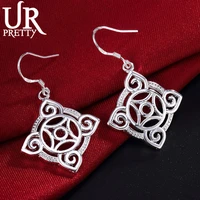 925 sterling silver jewelry fashion pattern pendants earrings for women engagement wedding party birthday charm gift