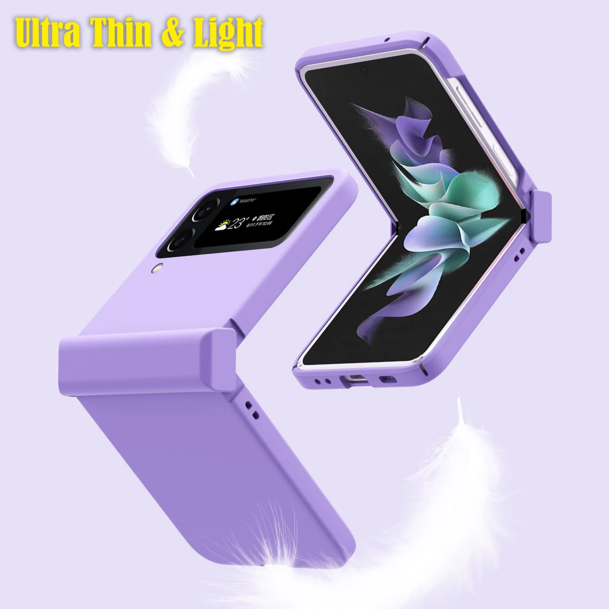 For Samsung Galaxy Z Flip 4 3 Case 3 in 1 Hinge Protective Heavy Armor Phone Cover For Galaxy Z Flip3 5G Full Protection Fundas