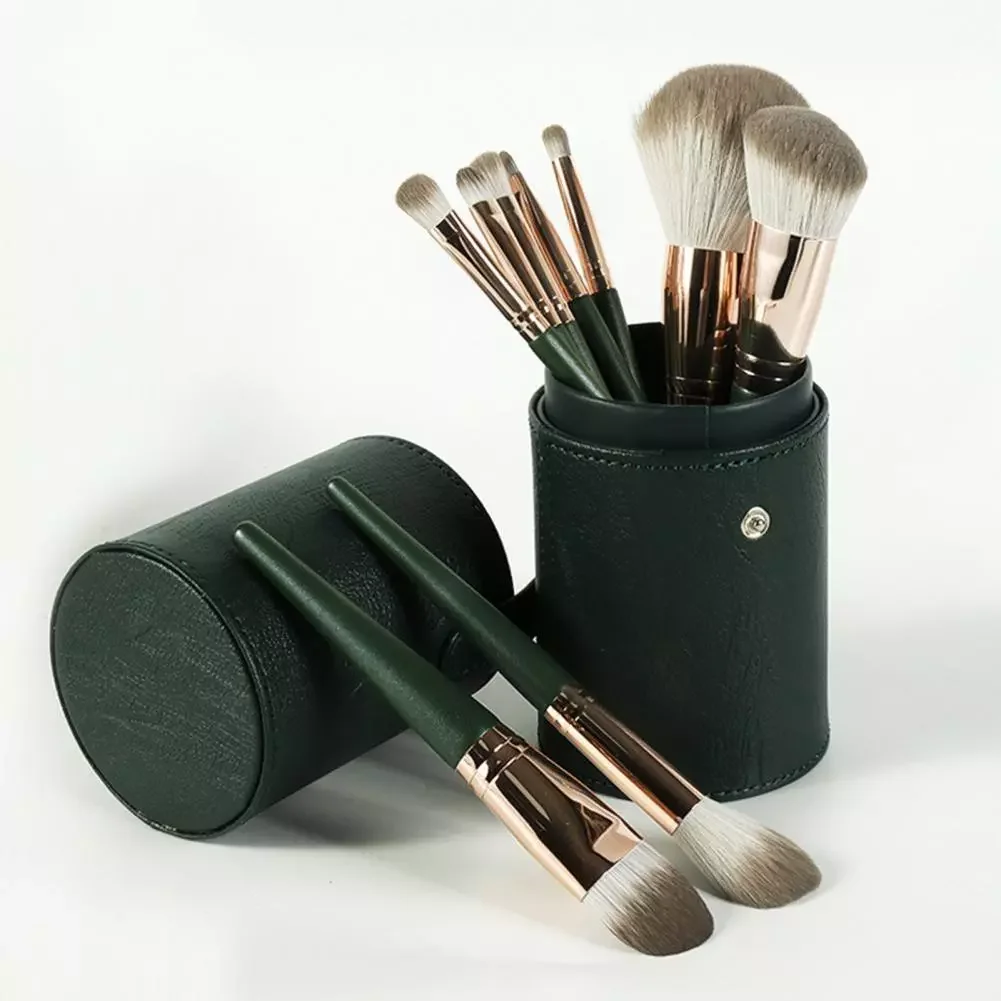 

NEW2023 Makeup Brushes 14Pcs/Set Makeup Brush Soft Hair Uniform Shading With Storage Bag Green Cloud Makeup Brush Set for Beauty