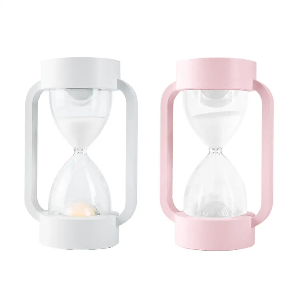 

Hourglass Night Light Gravity Sensor Switch Glass for Bedside Desk Decor