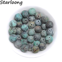 4 12mm natural stone round gorgeous africa dark green howlite matte beads for diy jewelry making necklace bracelet