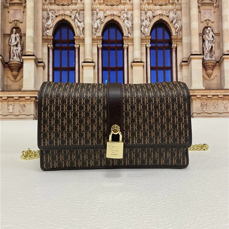 

Metal Lock Flip Portable Small Business Handbags 2022 Luxury Brand Ch High-end Portable Messenger Single Shoulder Women's Bags