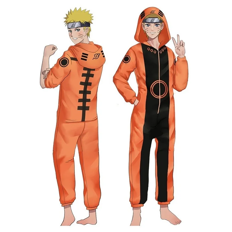 

Anime Naruto Sasuke Kakashi four generations kawaii home Hooded Pajamas peripheral one-piece suit cosplay Animation peripherals