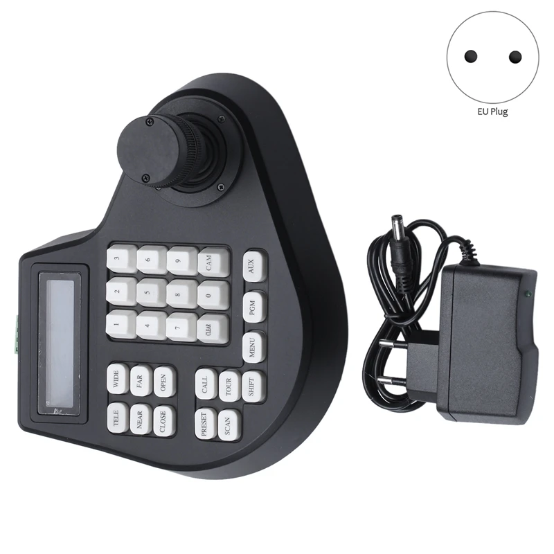 Коаксиальный мини контроллер клавиатуры CCTV с ЖК-дисплеем 1 5 км джойстик RS485 PTZ